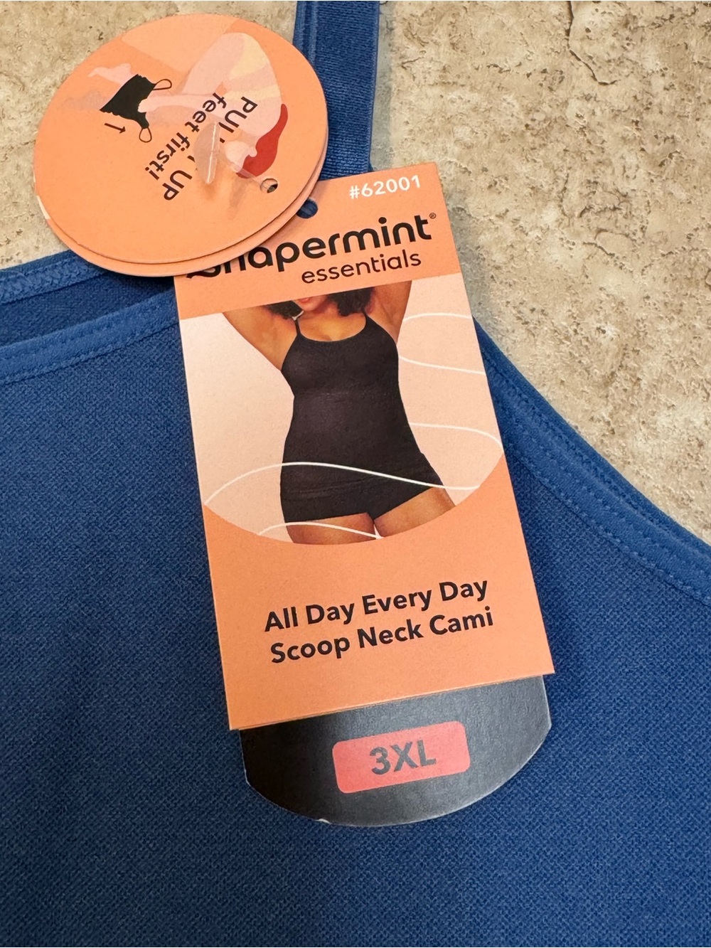 Shapermint Women’s Blue All Day Everyday Scoop Neck Cami Size 3XL New - Picture 3 of 8